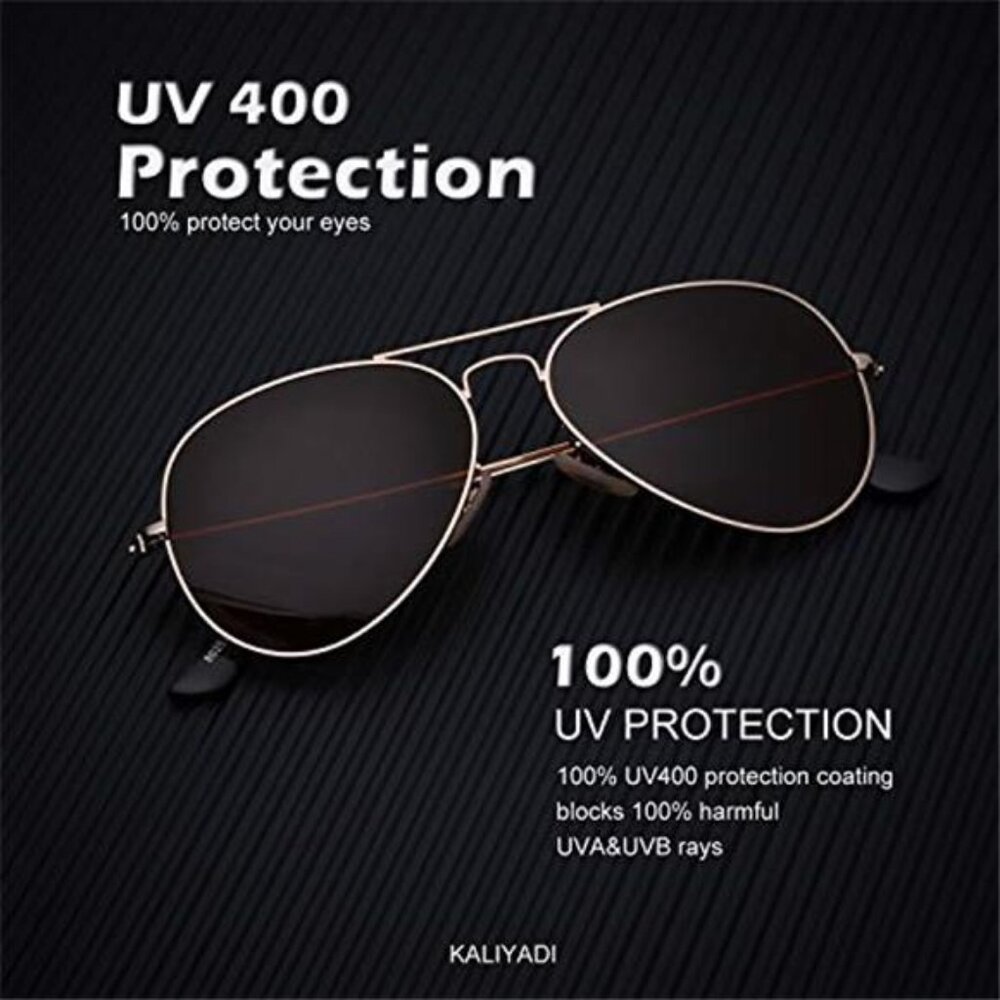 3 Pcs Classic Aviator Sunglasses for Men Women Driving Sun glasses Polarized - Picture 4 of 6